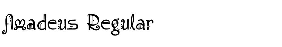 Amadeus Regular font